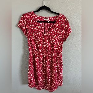 Red Floral kimichi blue Mini Dress